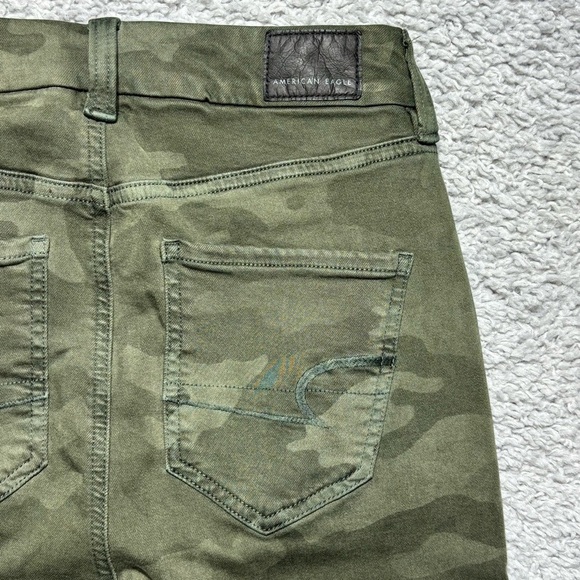 American Eagle Jeans Womens 4 Short Camo Curvy High Jegging Stretch Camouflage - Picture 5 of 6